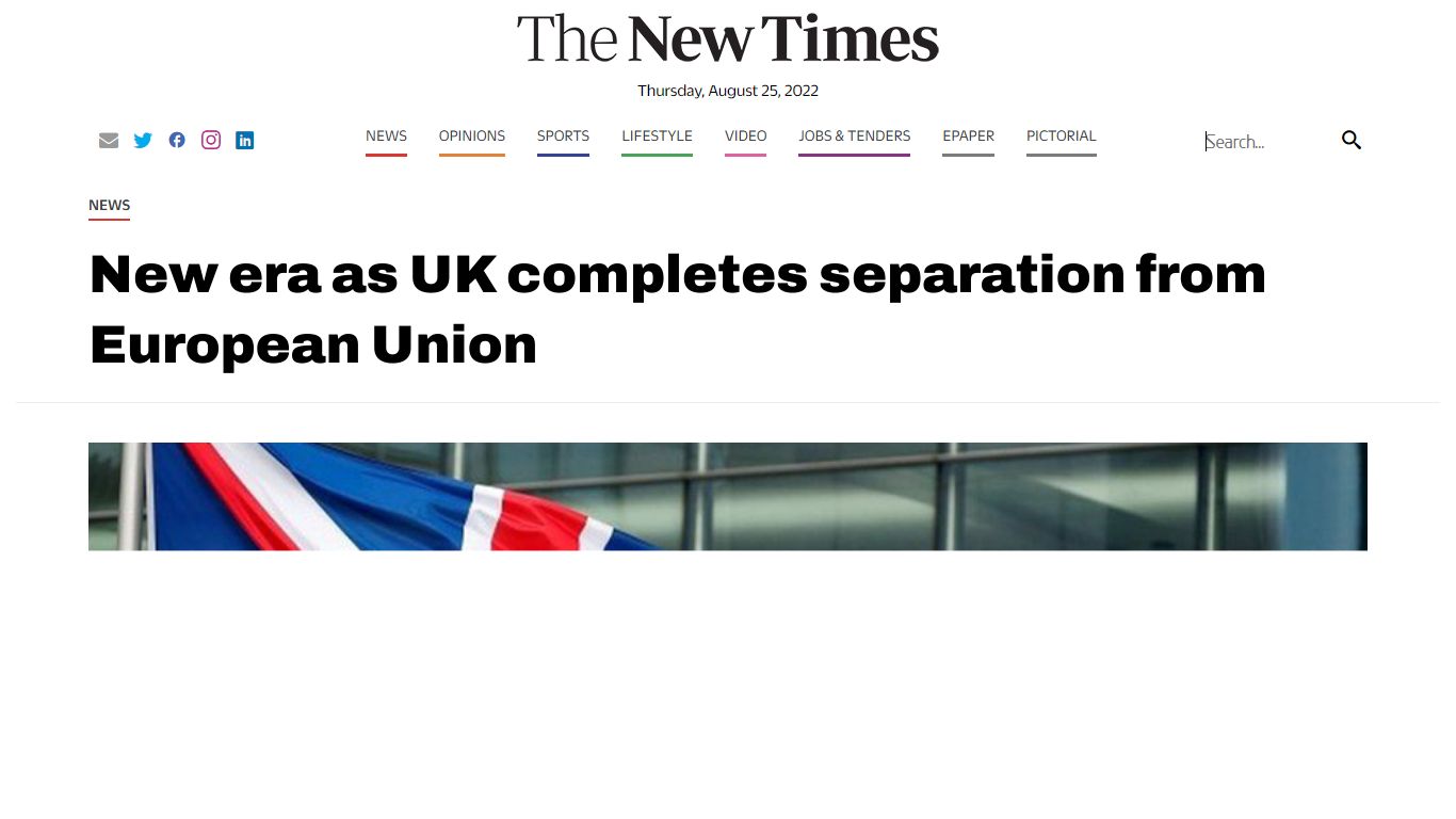 New era as UK completes separation from European Union